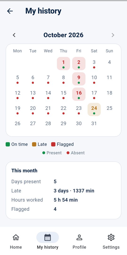 My history calendar